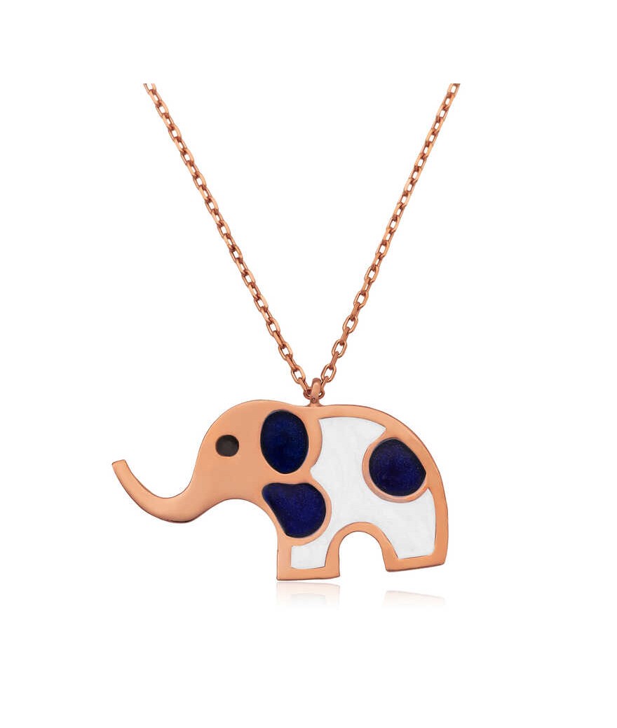 Gümüş Fil Bayan Kolye