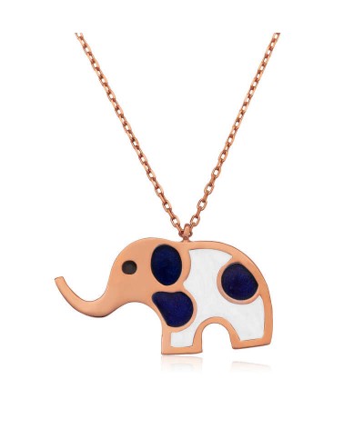 Gümüş Fil Bayan Kolye