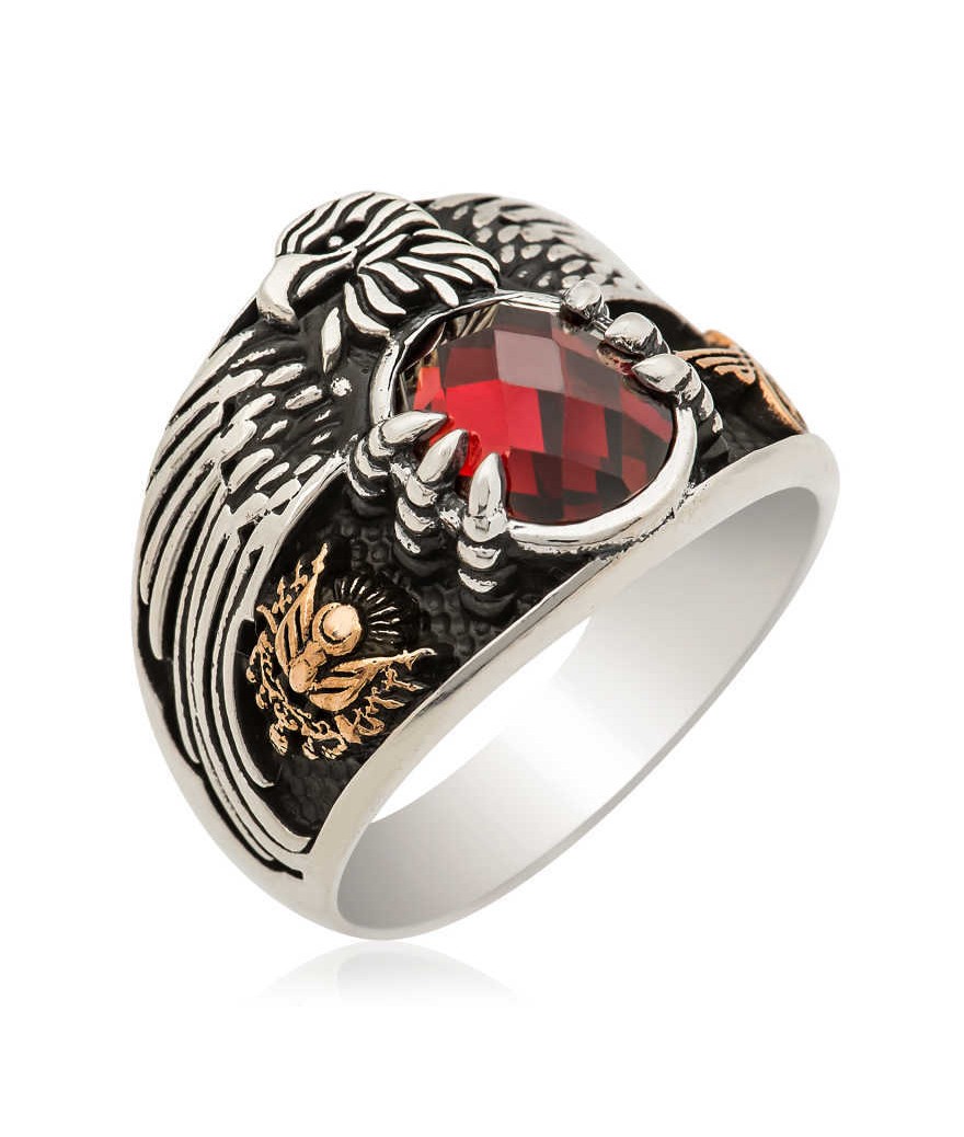 Gümüş Kartal Erkek Yüzük