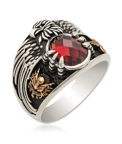 Gümüş Kartal Erkek Yüzük