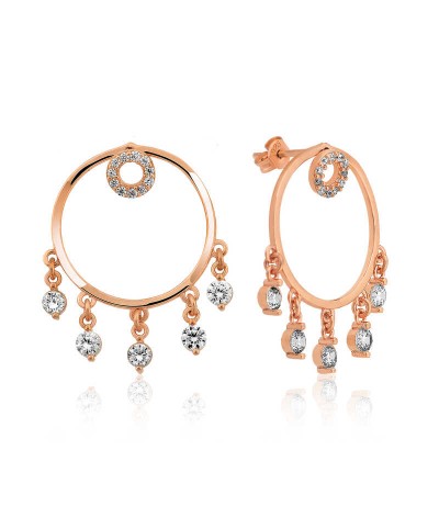 Gümüş Halka Bayan Küpe