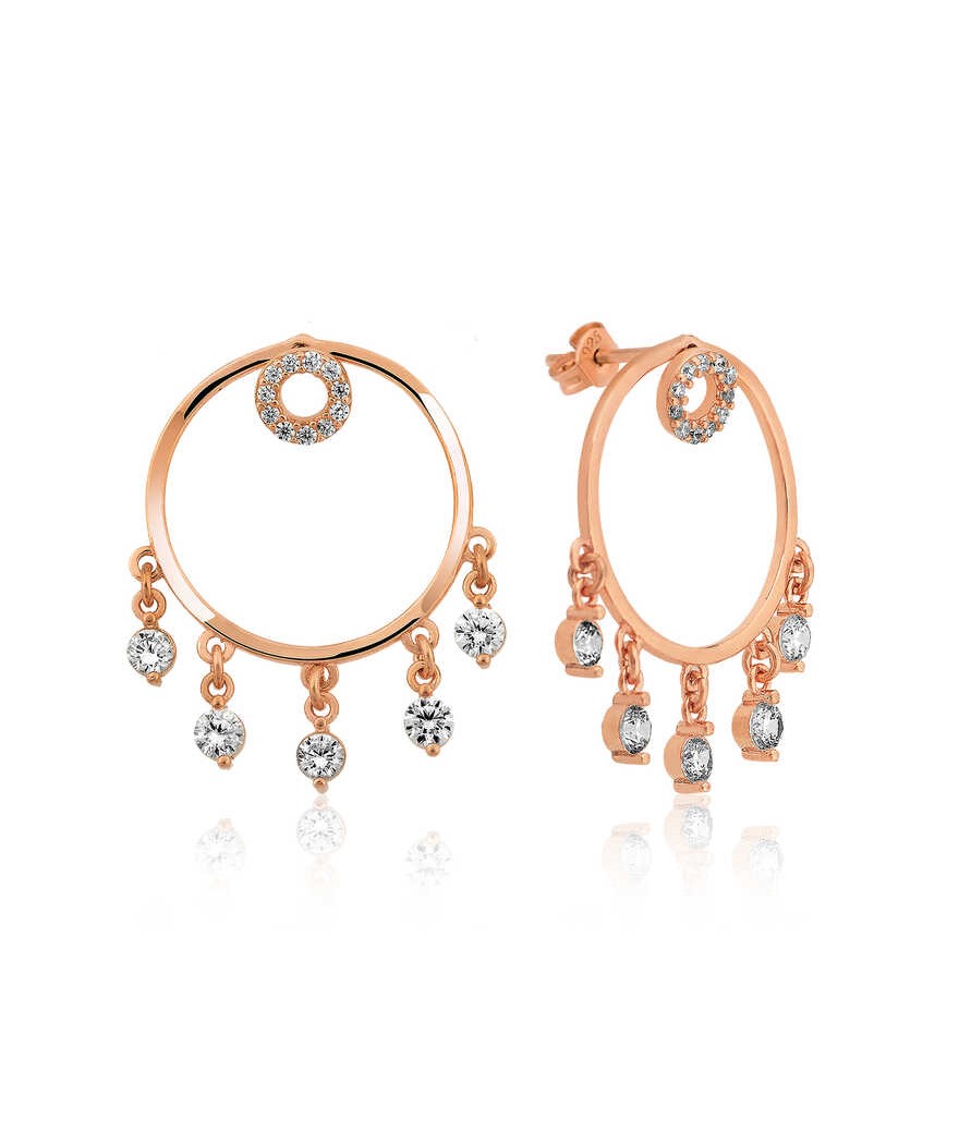 Gümüş Halka Bayan Küpe