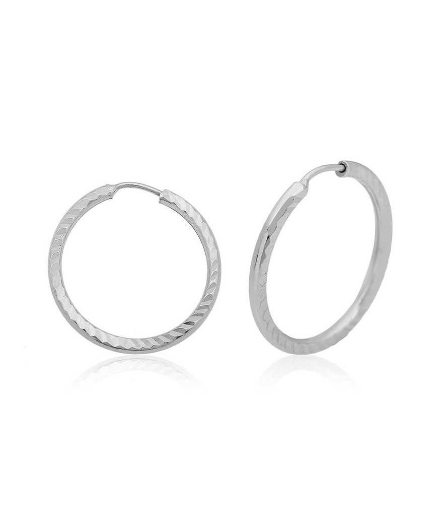 ​Gümüş Burgu Halka Küpe