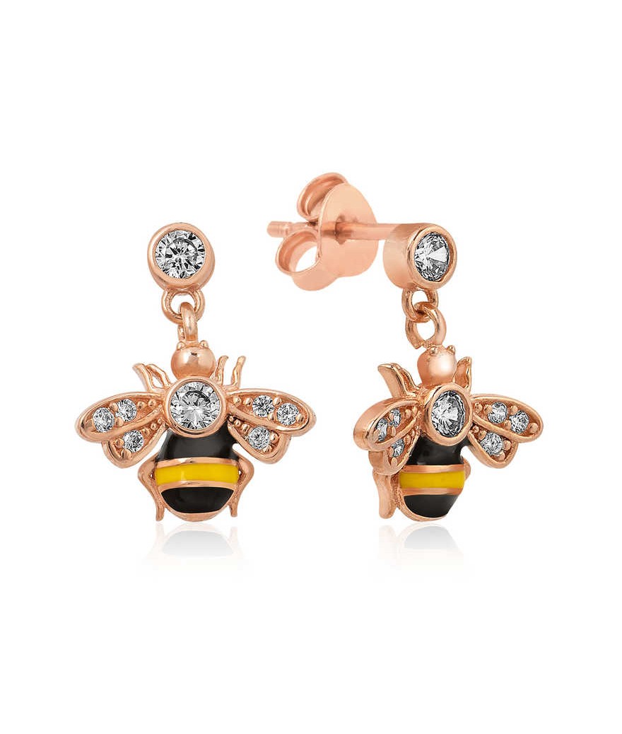 ​Gümüş Arı Küpe