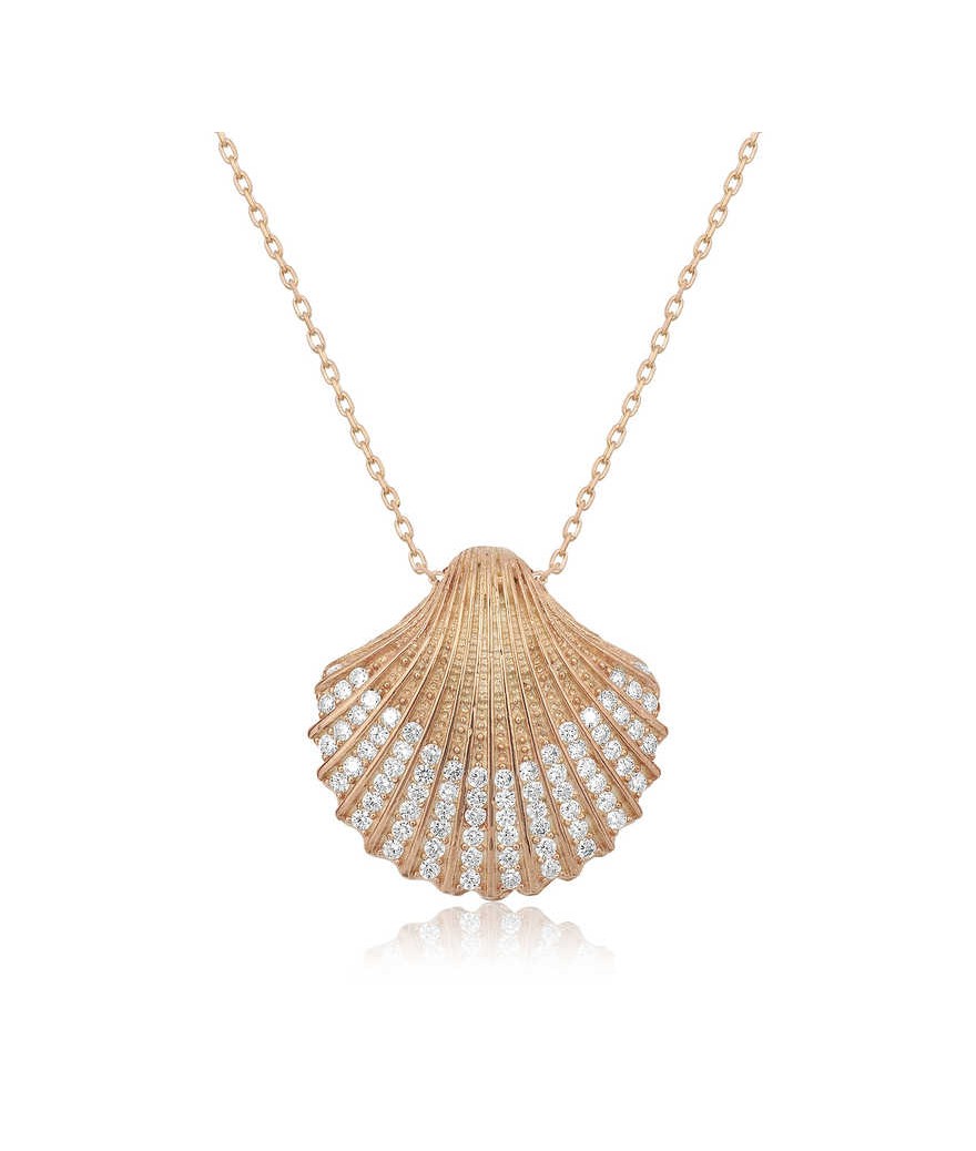 Gümüş İstiridye Bayan Kolye