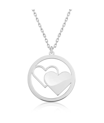 Gümüş  Kalp Bayan Kolye