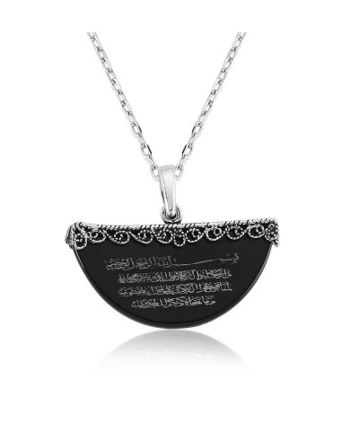 Gümüş Nazar Duası Bayan Kolye