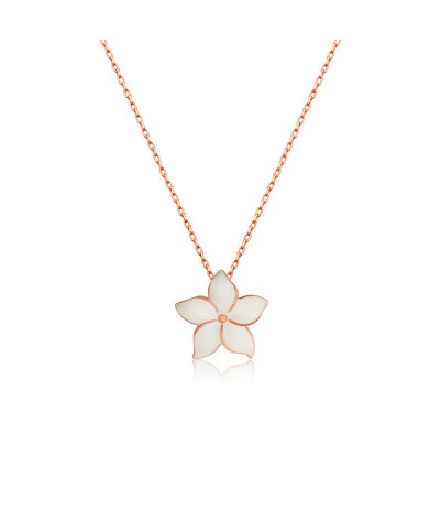 Gümüş Yasemin Çiçeği Bayan Kolye