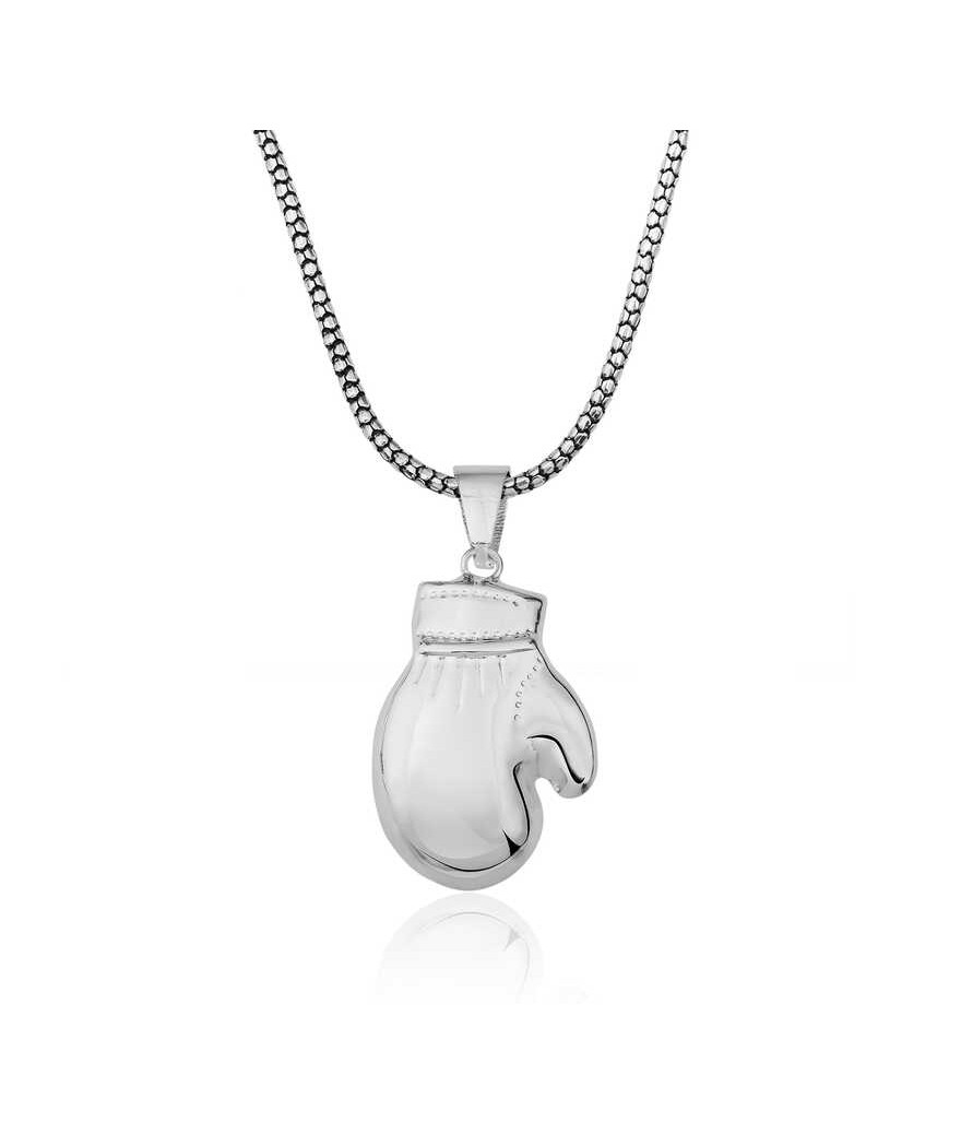 ​Gümüş Boks Eldiveni Erkek Kolye