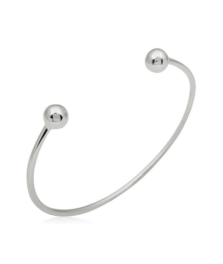 ​Gümüş Ayarlanabilir Toplu Bilezik