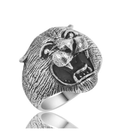 Gümüş Puma Kafası Erkek Yüzük