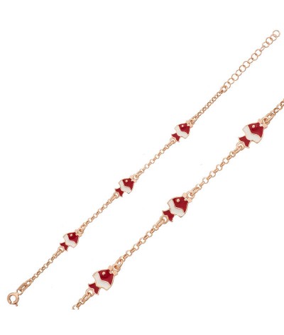 ​Gümüş Balık Figürlü Çocuk Bilekliği