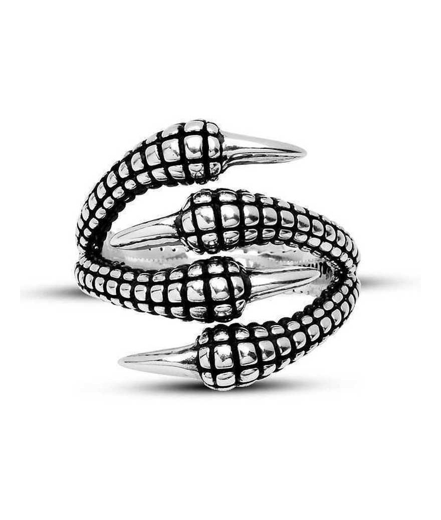 Gümüş Kartal Pençesi Erkek Yüzük