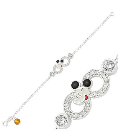 ​Gümüş Miki Mouse Sonsuzluk Çocuk Bileklik