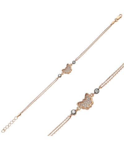 ​Gümüş Kelebek Bayan Bileklik