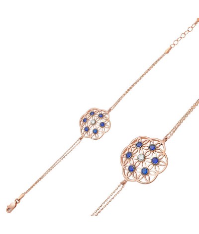 ​Gümüş Yaşam Çiçeği Bileklik