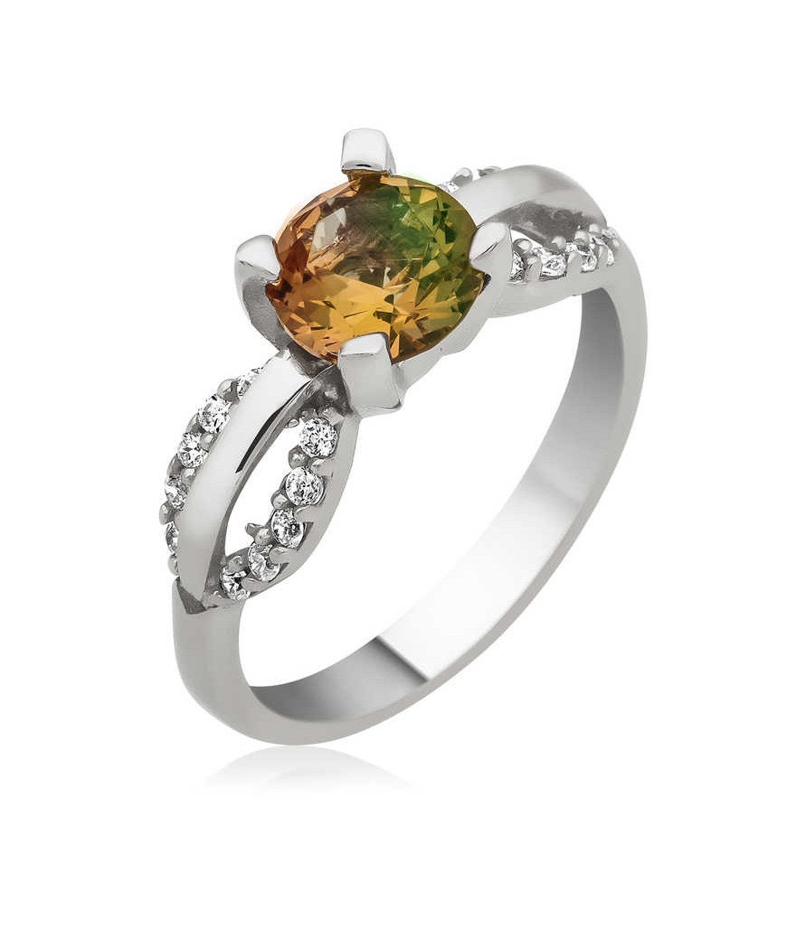 Gümüş Zultanit Taşlı Bayan Yüzük