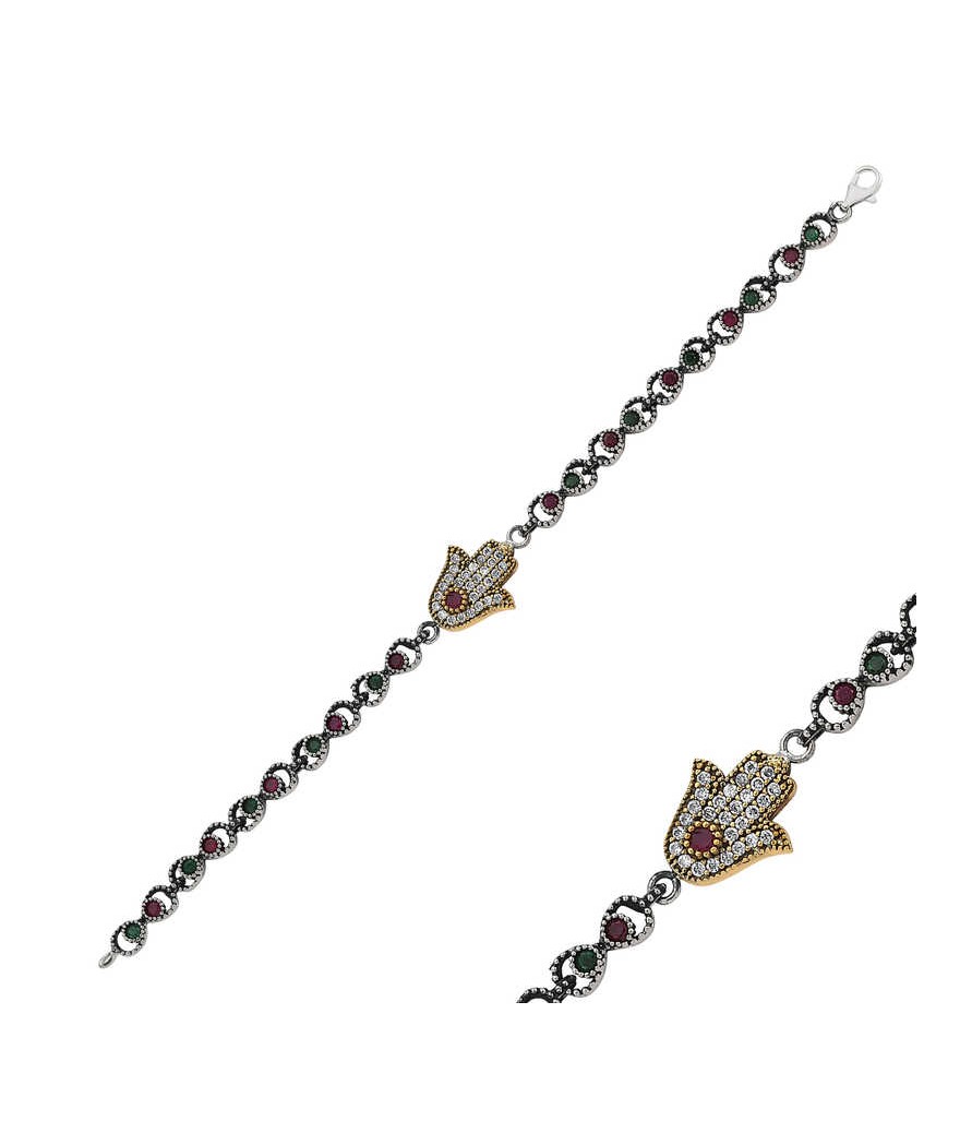 Gümüş Fatma Ana Eli Otantik Bayan Bileklik