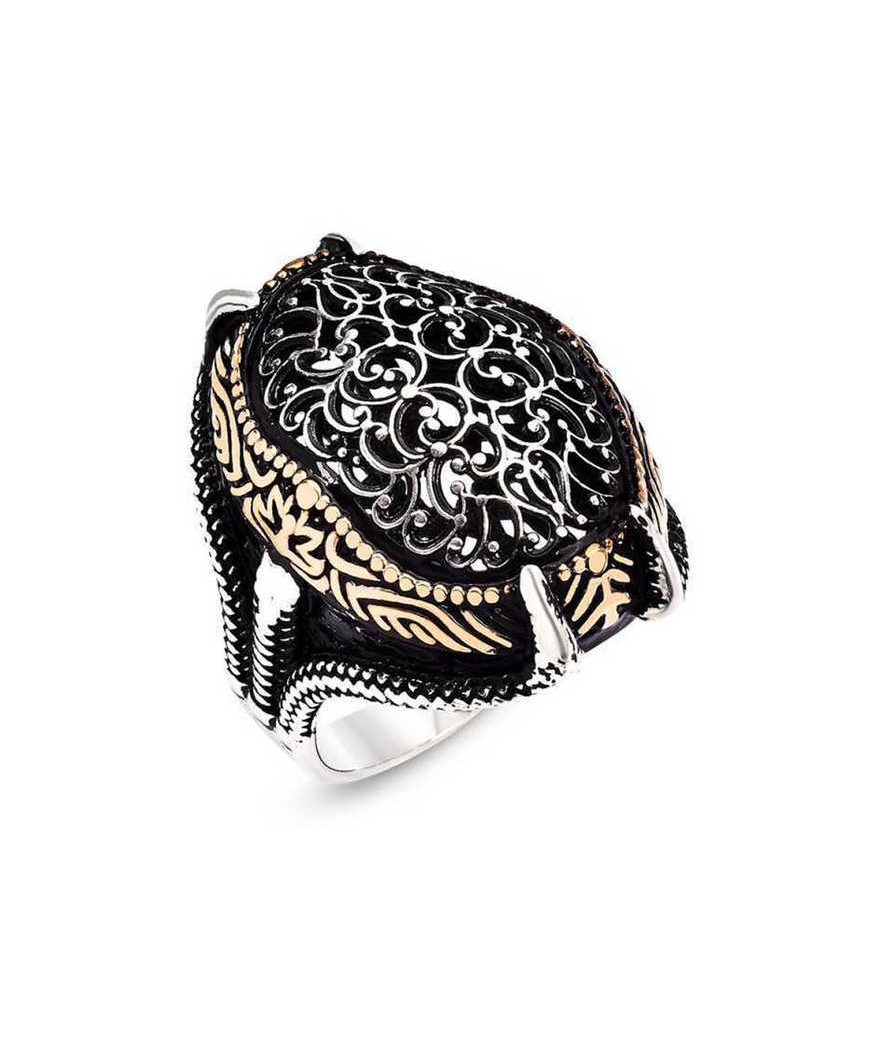 Gümüş Kartal Pençesi Erkek Yüzük