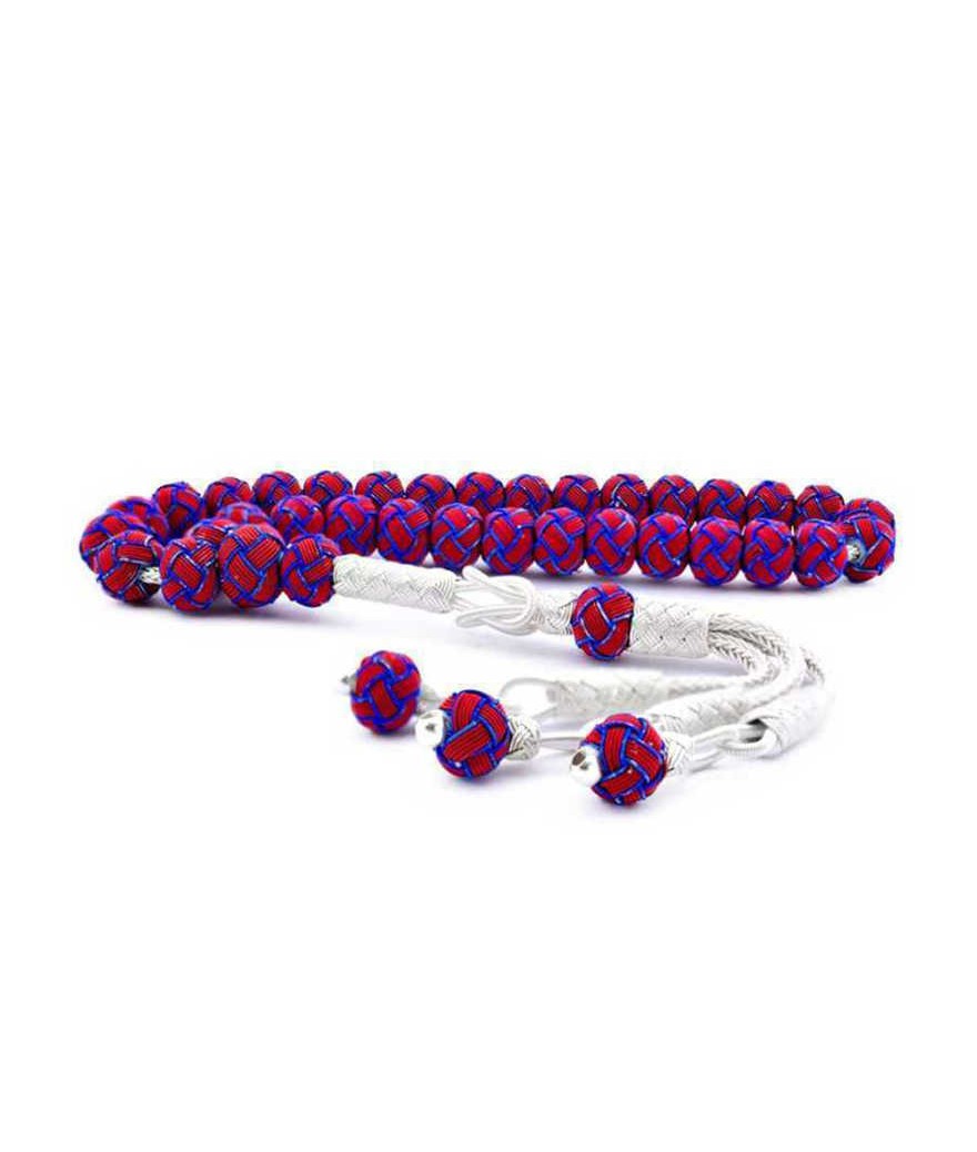 Gümüş Bordo Mavi Trabzon Kazaziye Tesbih