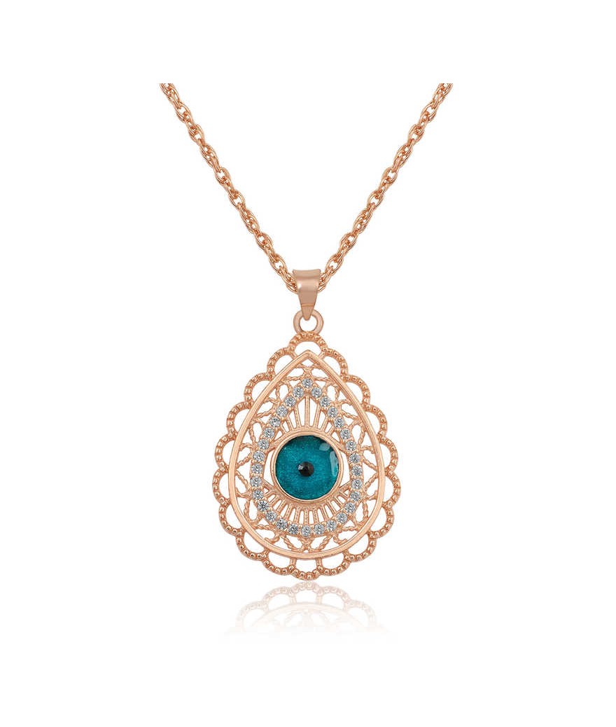 ​Gümüş Damla Nazar Bayan Kolye