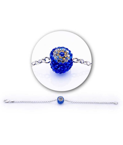 Gümüş Nazar Topu Bayan Bileklik