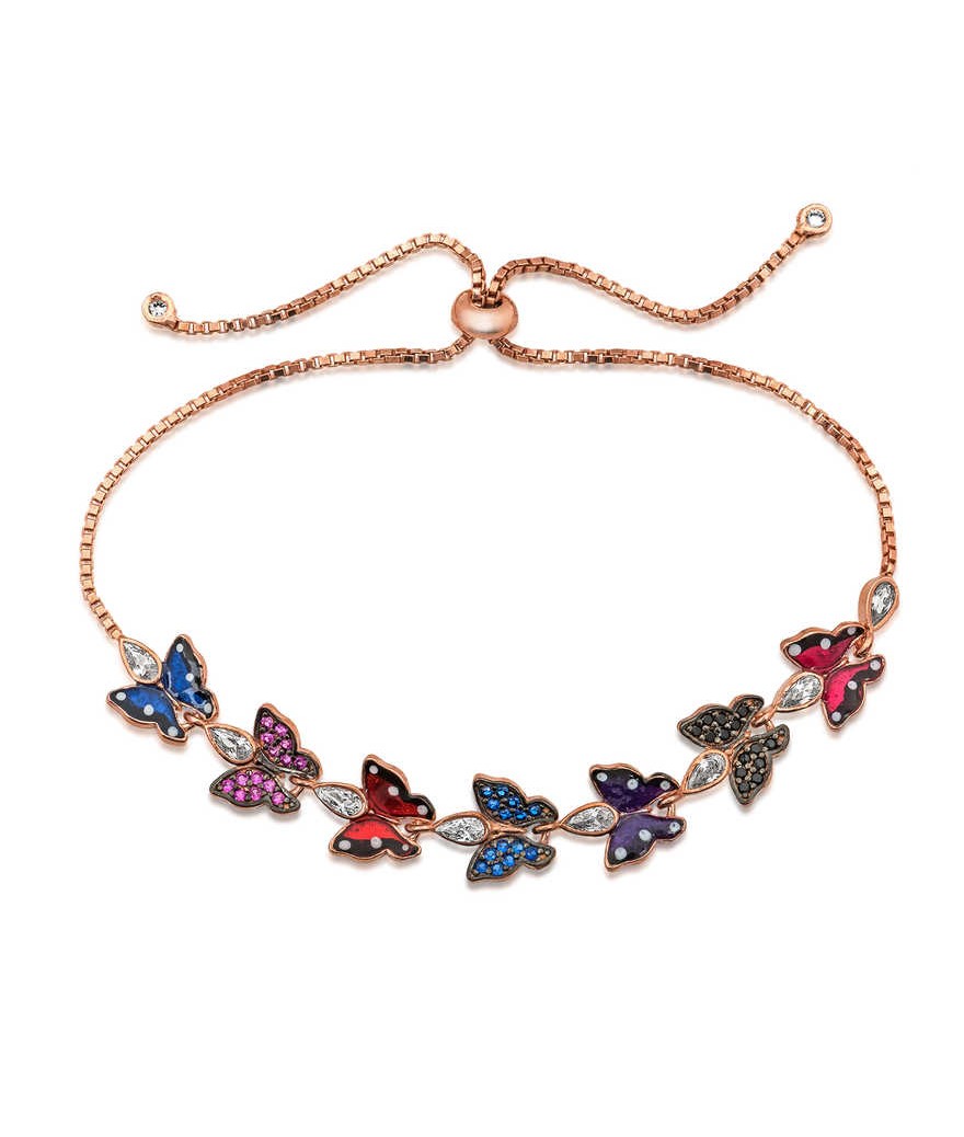 ​Gümüş Kelebek Asansör Bayan Bileklik