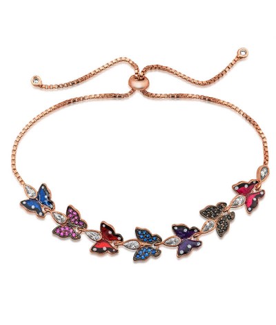 ​Gümüş Kelebek Asansör Bayan Bileklik