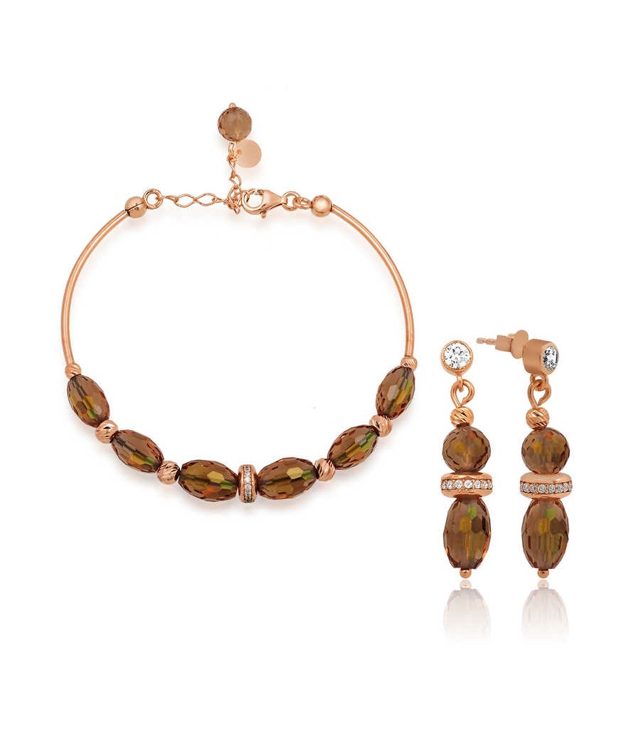 Gümüş Zultanit Taşlı Bayan Set