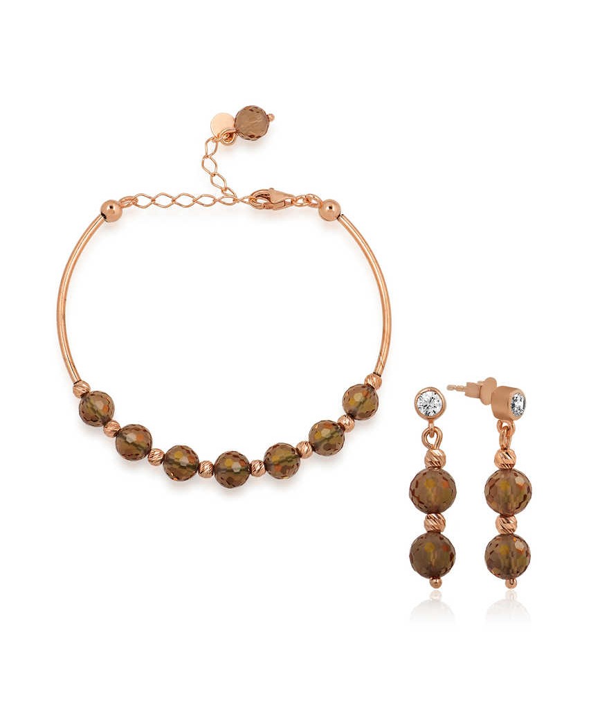 Gümüş Zultanit Taşlı Bayan Set