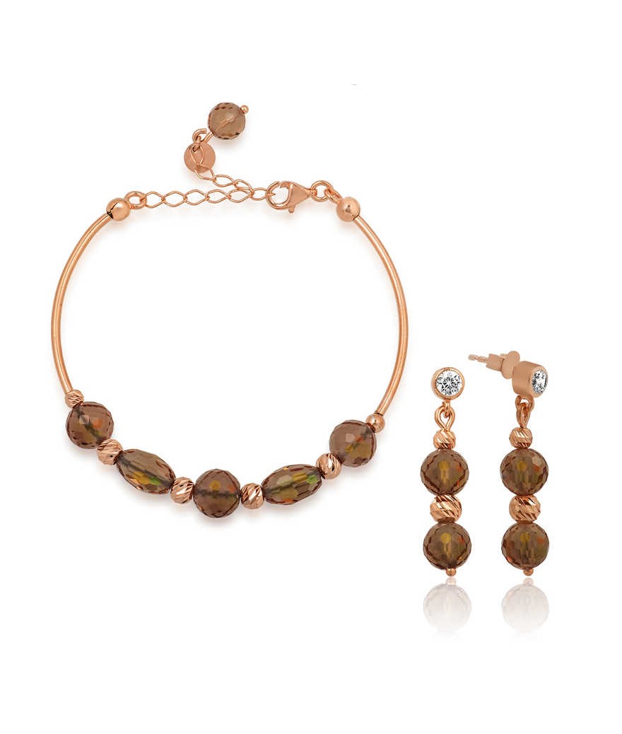 Gümüş Zultanit Taşlı Bayan Set