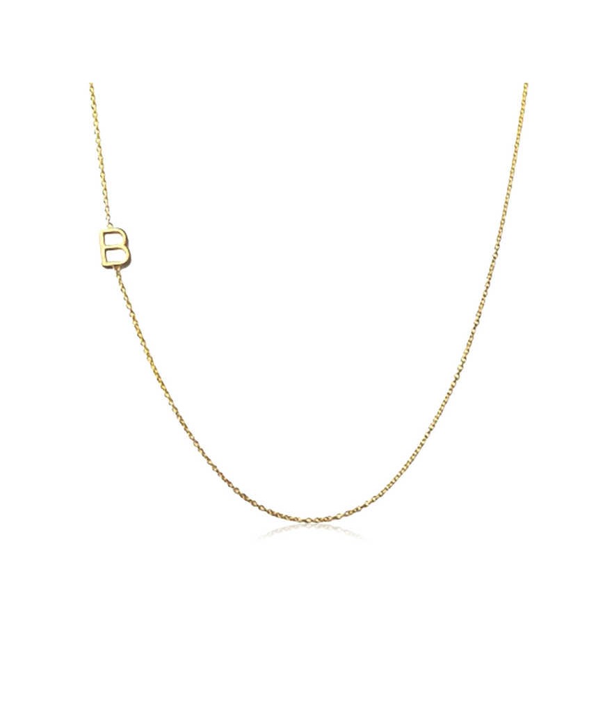 Gümüş Harfli Bayan Kolye