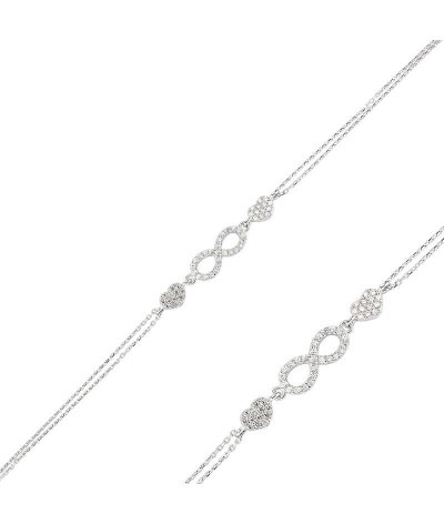 Gümüş Sonsuzluk Bayan Bileklik