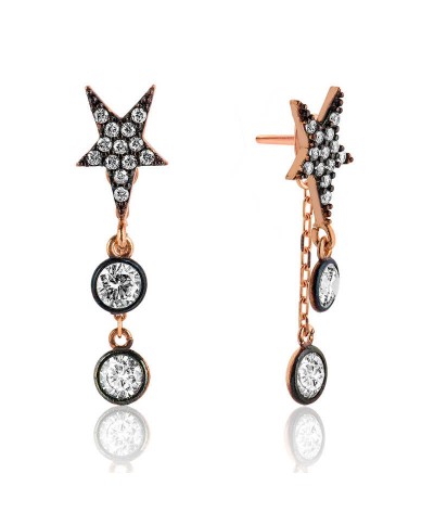 ​Gümüş Kutup Yıldızı Küpe