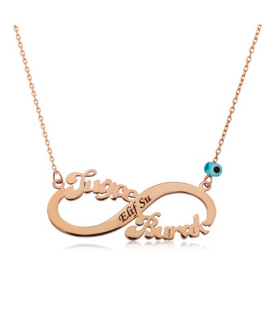 Gümüş İsimli Sonsuzluk Kolye