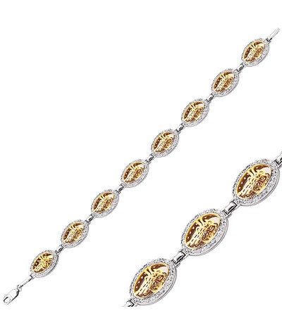 Gümüş Osmanlı Tuğralı Bayan Bileklik