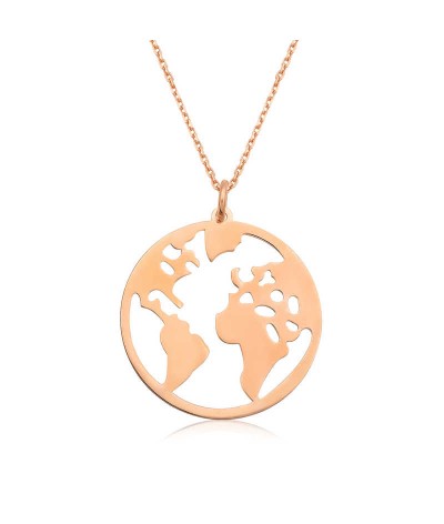 ​Gümüş Dünya Kolye