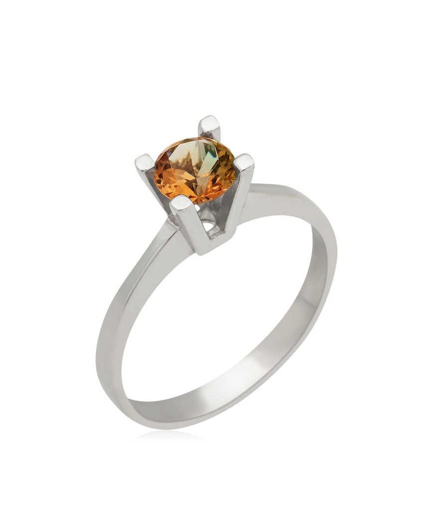 Gümüş Zultanit Tek Taş Bayan Yüzük