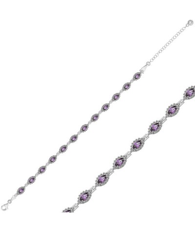 Gümüş Markiz Su Yolu Bayan Bileklik