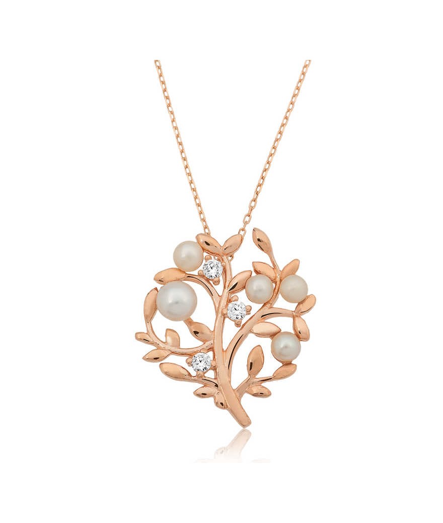 Gümüş Hayat Ağacı Bayan Kolye