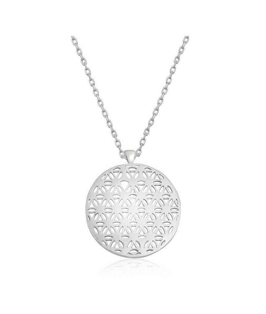 ​​Gümüş Yaşam Çiçeği Kolye
