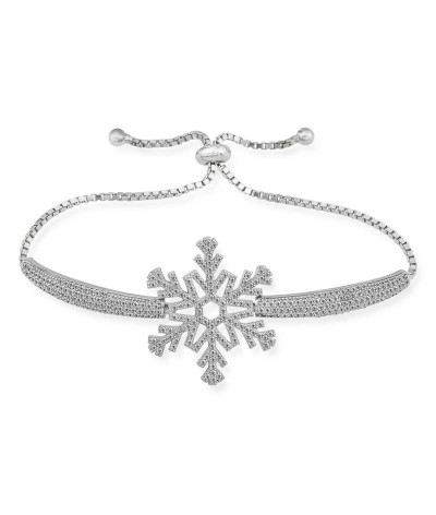 Gümüş Kar Tanesi Bayan Bileklik