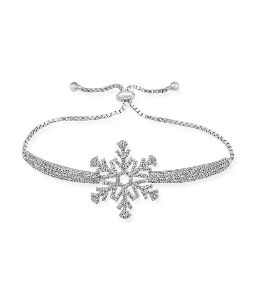Gümüş Kar Tanesi Bayan Bileklik