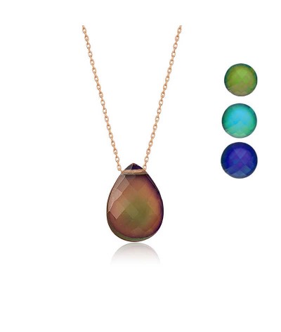 Gümüş His Taşı Bayan Kolye