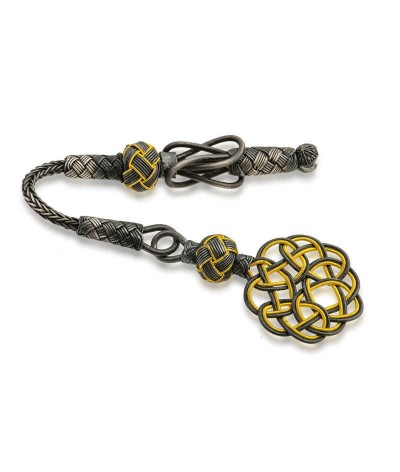 Gümüş Trabzon Örmesi Kazaz Tesbih Püskülü