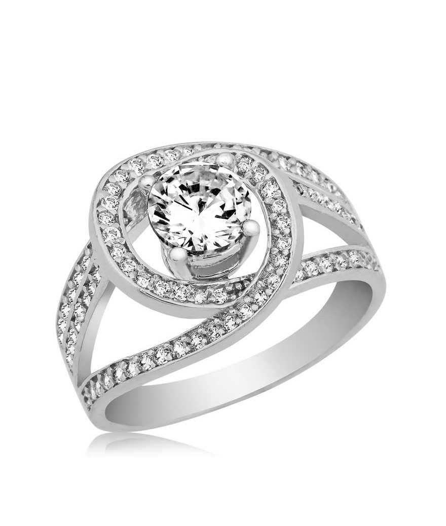 Gümüş Tek Taşlı Fantezi Bayan Yüzük