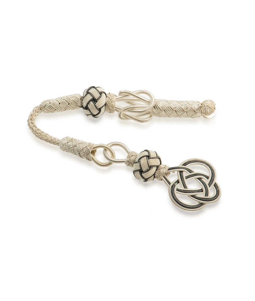 Gümüş Trabzon Örmesi Kazaz Tesbih Püskülü