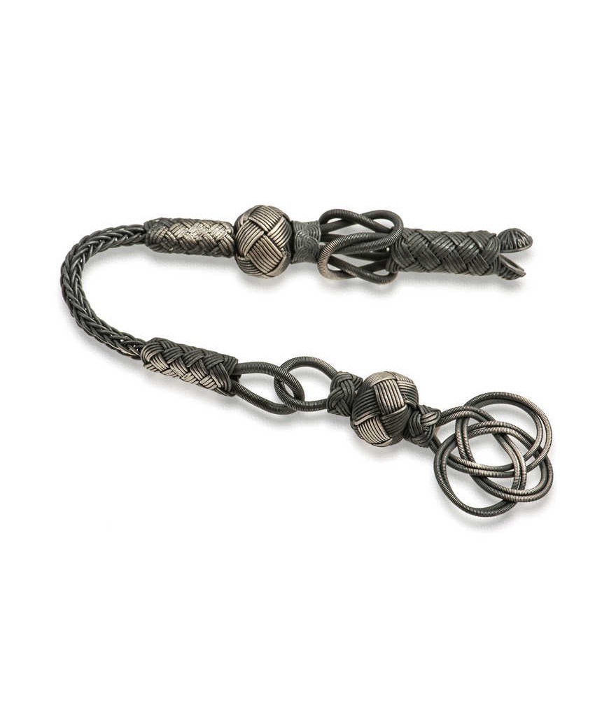 Gümüş Trabzon Örmesi Kazaz Tesbih Püskülü