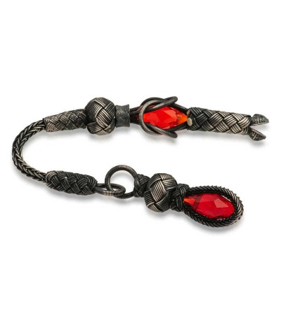 ​1000 Ayar Gümüş Zirkon Taşlı Kazaz Püsküllü