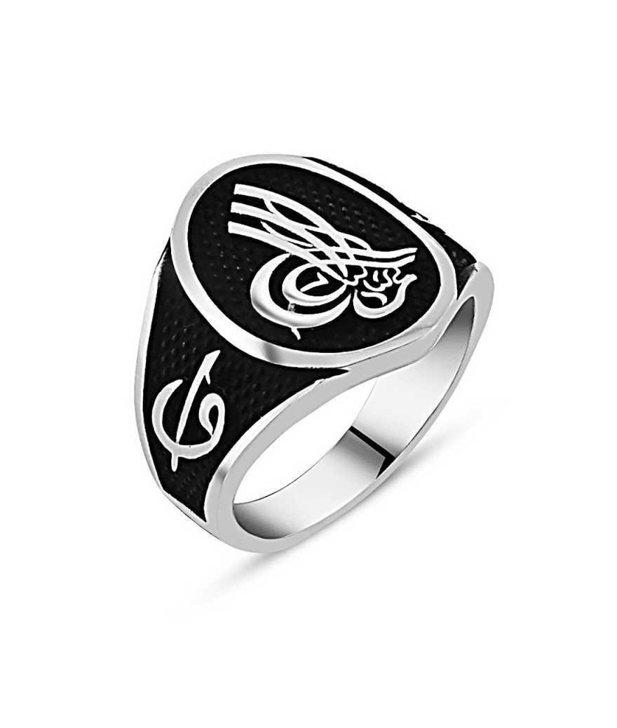 Gümüş Osmanlı Tuğralı Erkek Yüzük